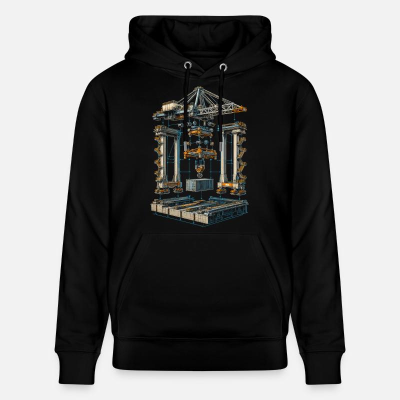 docker - Sweat à capuche bio CRUISER Stanley/Stella Unisexe - noir