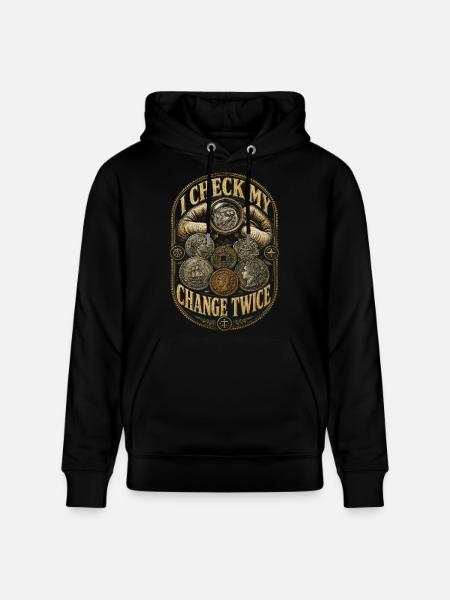 Coin Collector Numismatics Coin Collecting - Stanley/Stella CRUISER Unisex Organic Hoodie - black
