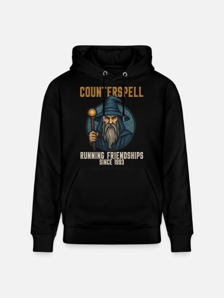Counterspell Running Friendships Since 1993  - Stanley/Stella Unisex Bio-Hoodie CRUISER  - Schwarz