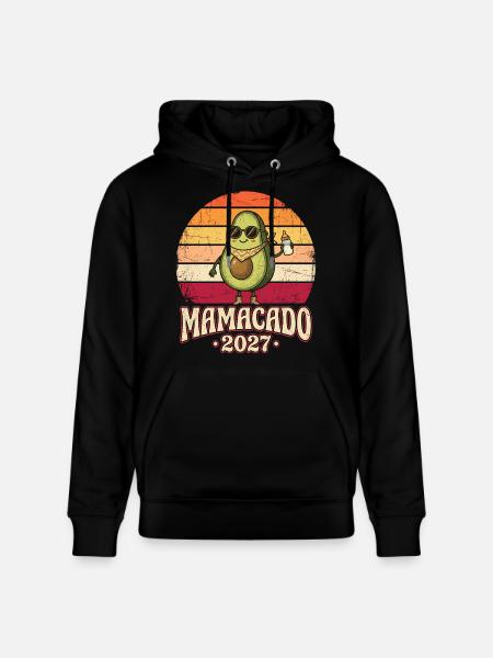 Mamacado 2027 Avocado Mama - Stanley/Stella Unisex Bio-Hoodie CRUISER  - Schwarz