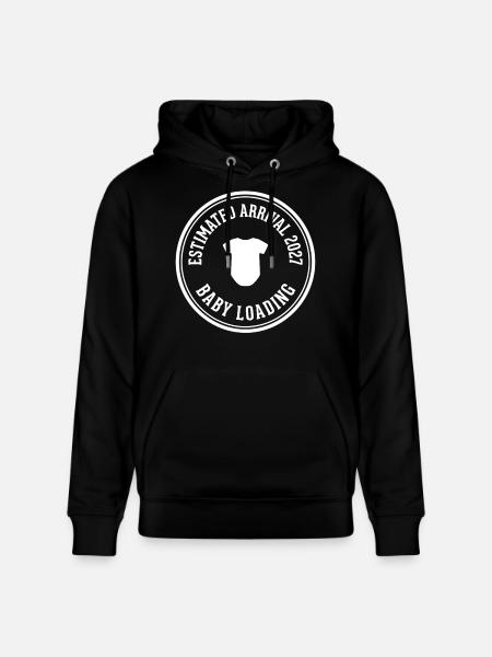 Baby Loading 2027 Ankunft - Stanley/Stella Unisex Bio-Hoodie CRUISER  - Schwarz