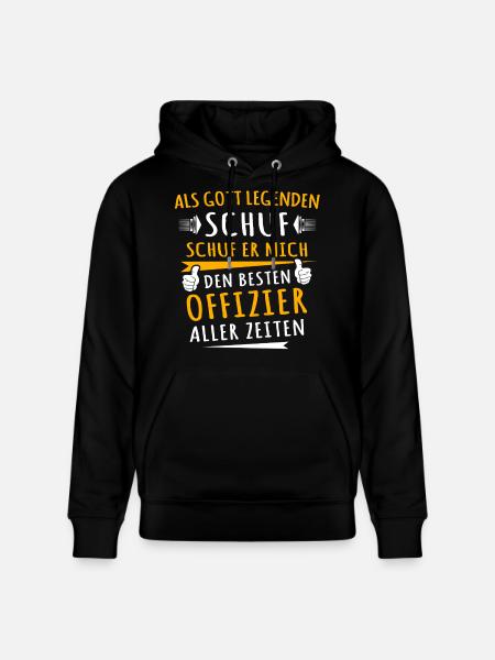 Offizier - Stanley/Stella Unisex Bio-Hoodie CRUISER - Schwarz