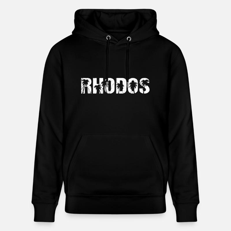 Rhodes, Grèce, Île de Rhodes - Sweat à capuche bio CRUISER Stanley/Stella Unisexe - noir