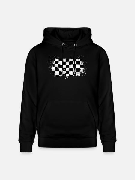 Racing Flag - Stanley/Stella Unisex Bio-Hoodie CRUISER - Schwarz