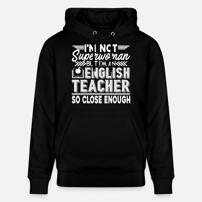 Englischlehrer Ich bin ein Englischlehrer - Stanley/Stella Unisex Bio-Hoodie CRUISER  - Schwarz
