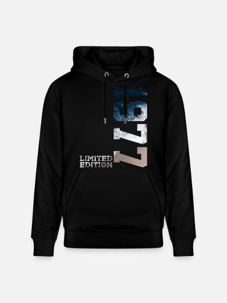 49TH BIRTHDAY LIMITED EDITION 1977 - Stanley/Stella CRUISER Unisex Organic Hoodie - black