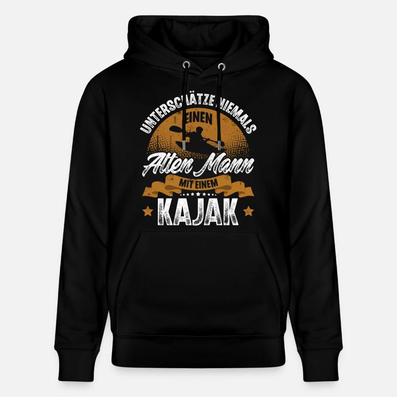 Kajak Kajakfahrer Kajaker - Stanley/Stella Unisex Bio-Hoodie CRUISER  - Schwarz