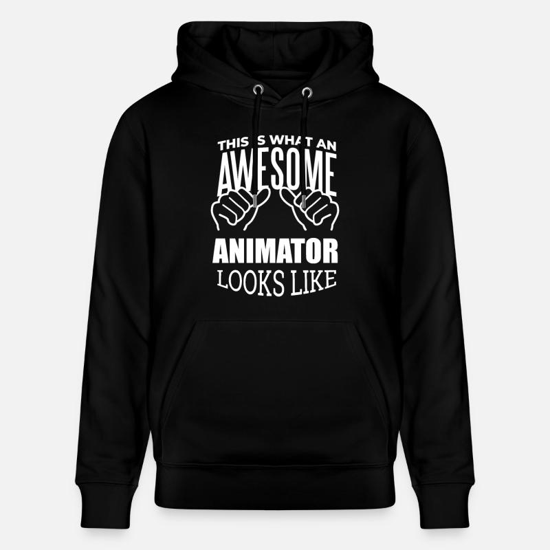 Animateur - Sweat à capuche bio CRUISER Stanley/Stella Unisexe - noir