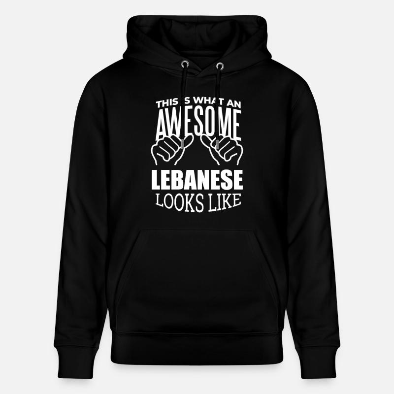 Libanon - Stanley/Stella Unisex Bio-Hoodie CRUISER  - Schwarz