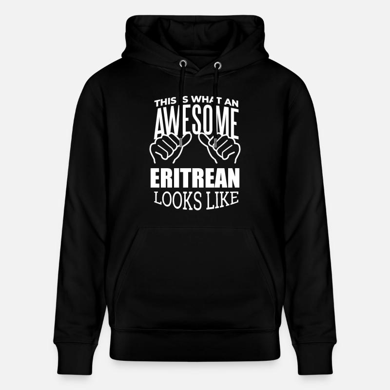 Érythrée - Sweat à capuche bio CRUISER Stanley/Stella Unisexe - noir