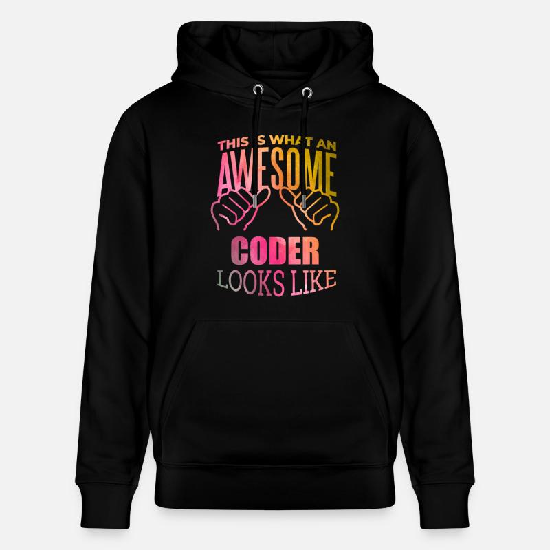 Coding - Stanley/Stella CRUISER Unisex Organic Hoodie - black
