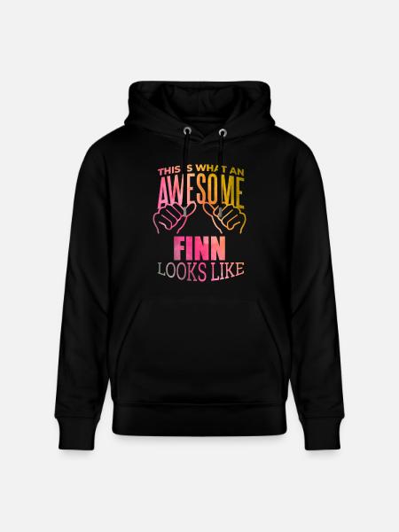 Finland Finland Finland - Stanley/Stella CRUISER Unisex Organic Hoodie - black