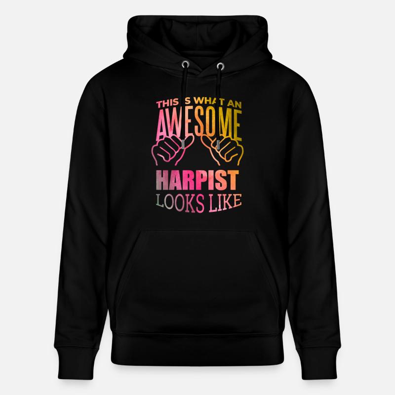 harpe - Sweat à capuche bio CRUISER Stanley/Stella Unisexe - noir
