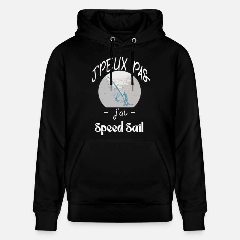 j'peux pas 'jai speed sail - Sweat à capuche bio CRUISER Stanley/Stella Unisexe - noir