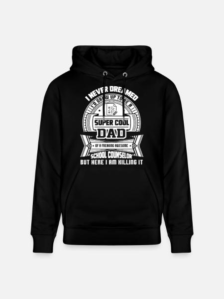 School Counselor Super Cool - Stanley/Stella CRUISER Unisex Organic Hoodie - black