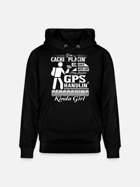 Geocaching Geocaching Kinda - Stanley/Stella CRUISER Unisex Organic Hoodie - black