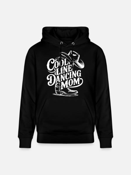 Line Dancing Mom Western Tee - Stanley/Stella CRUISER Unisex Organic Hoodie - black