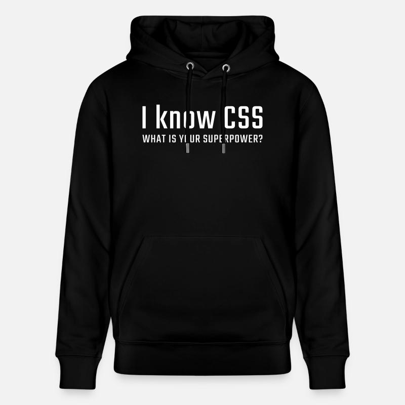 Je connais CSS - Sweat à capuche bio CRUISER Stanley/Stella Unisexe - noir