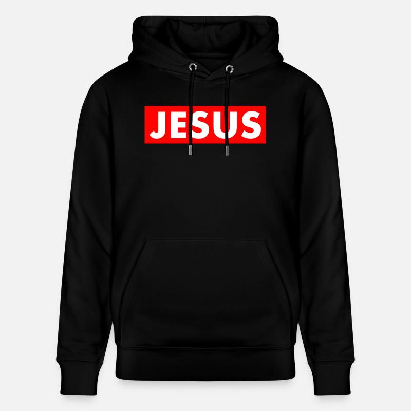 Jesus - Sweat à capuche bio CRUISER Stanley/Stella Unisexe - noir