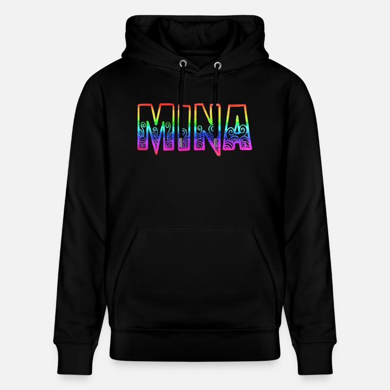 mina rs arc-en-ciel - Sweat à capuche bio CRUISER Stanley/Stella Unisexe - noir