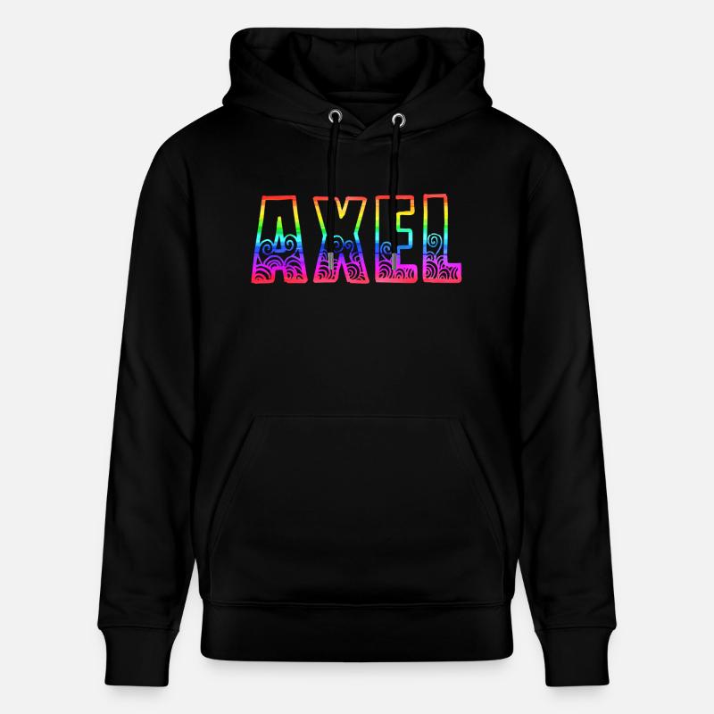 axel rs arc-en-ciel - Sweat à capuche bio CRUISER Stanley/Stella Unisexe - noir