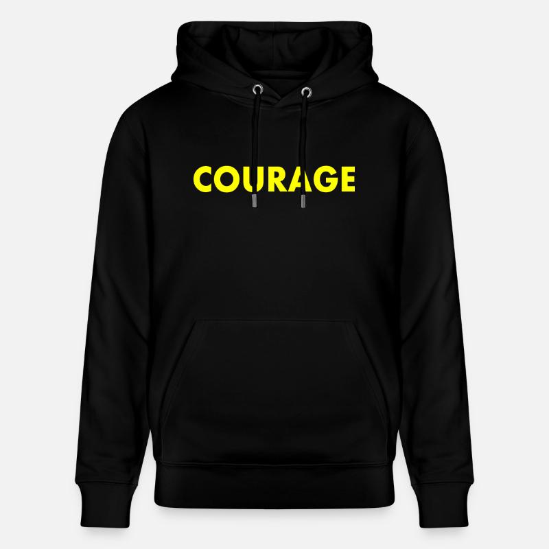 Courage - Stanley/Stella Unisex Bio-Hoodie CRUISER  - Schwarz