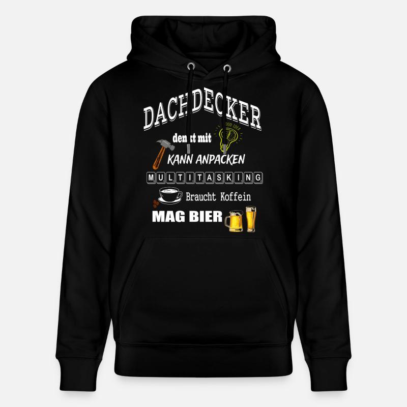 Dachdecker - Stanley/Stella Unisex Bio-Hoodie CRUISER  - Schwarz