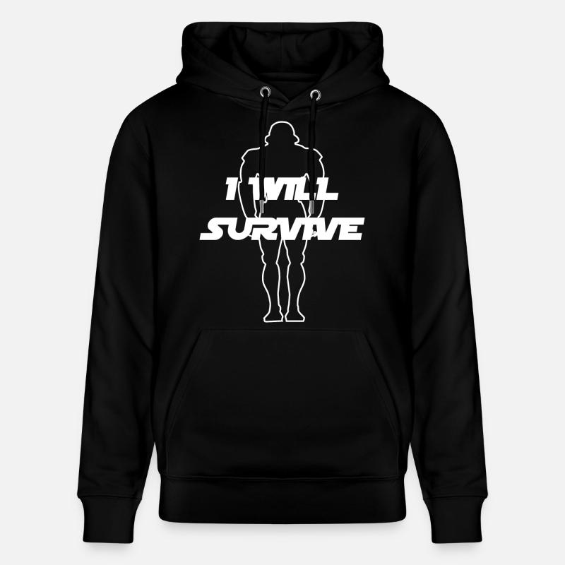 clone i will survive humour - Sweat à capuche bio CRUISER Stanley/Stella Unisexe - noir