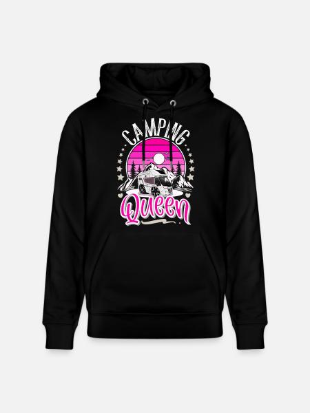 Camping Queen Camper Camping Grand-mère - Sweat à capuche bio CRUISER Stanley/Stella Unisexe - noir
