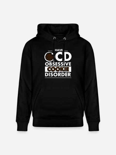 Cookie disturbance funny sayings - Stanley/Stella CRUISER Unisex Organic Hoodie - black