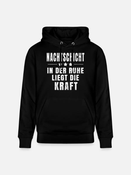 Night Shift T-Shirt - Stanley/Stella CRUISER Unisex Organic Hoodie - black