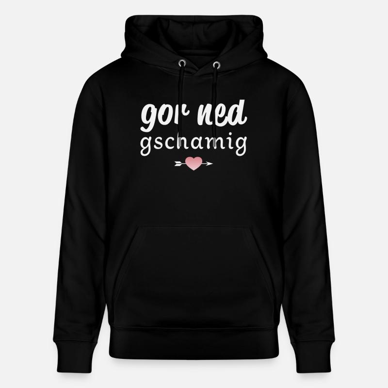 Gor ned gschamig - Stanley/Stella Unisex Bio-Hoodie CRUISER  - Schwarz
