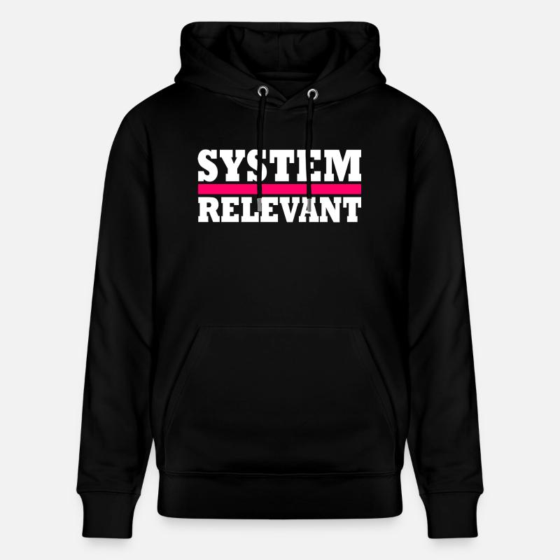 System relevant - Stanley/Stella Unisex Bio-Hoodie CRUISER  - Schwarz