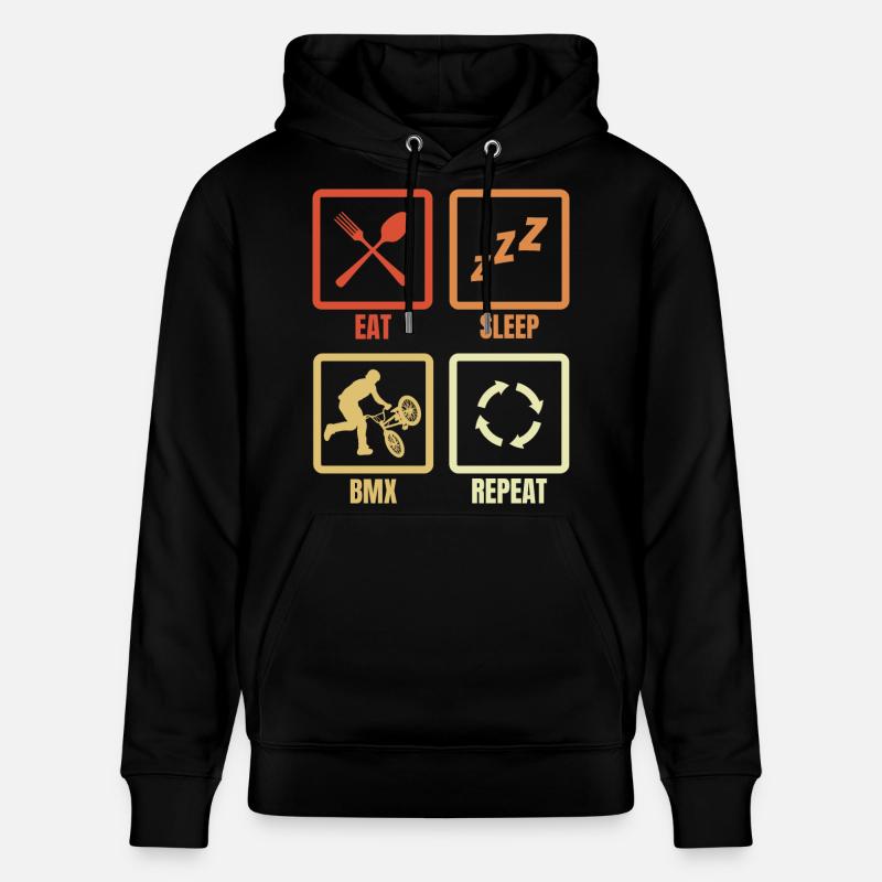 BMX Routine - Sweat à capuche bio CRUISER Stanley/Stella Unisexe - noir