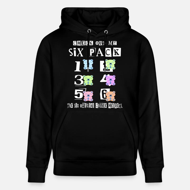 Teddy Cuddle Six Pack - Stanley/Stella CRUISER Unisex Organic Hoodie - black