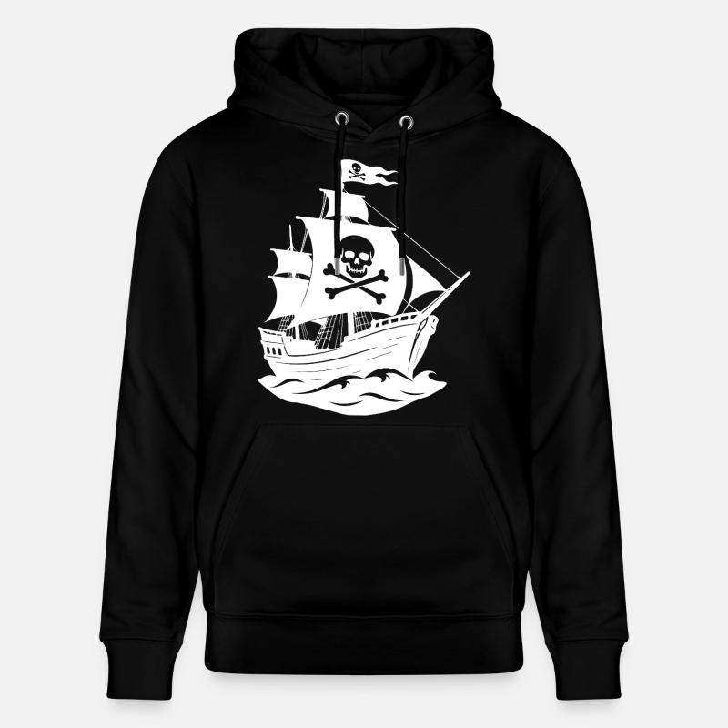 Bateau pirate - Sweat à capuche bio CRUISER Stanley/Stella Unisexe - noir