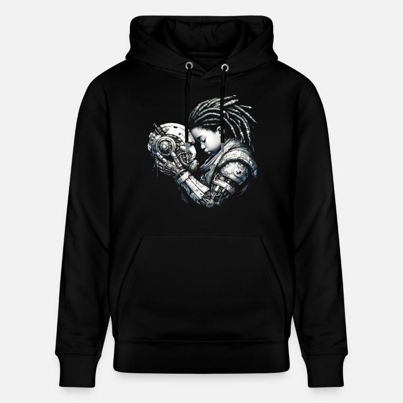 Fille+Robo - Sweat à capuche bio CRUISER Stanley/Stella Unisexe - noir