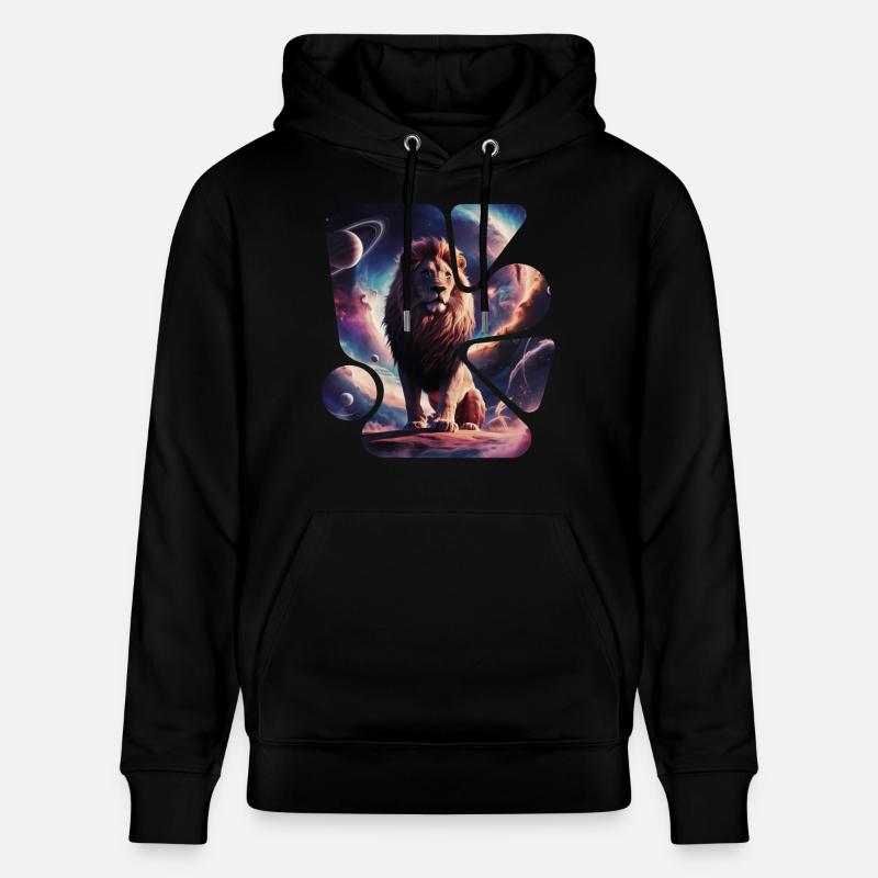 Lion de l’espace - Sweat à capuche bio CRUISER Stanley/Stella Unisexe - noir