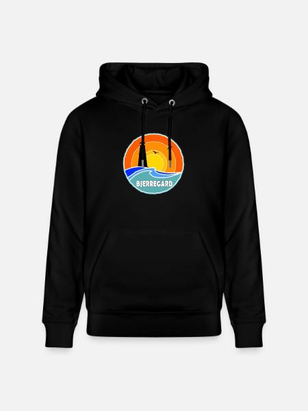 Bjerregard Leuchtturm Dänemark - Stanley/Stella Unisex Bio-Hoodie CRUISER - Schwarz