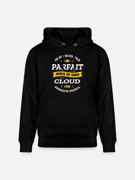 CLOUD PARFAIT - PRENOM CLOUD - Sweat à capuche bio CRUISER Stanley/Stella Unisexe - noir