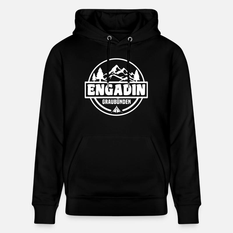 Engadin - Stanley/Stella Unisex Bio-Hoodie CRUISER  - Schwarz