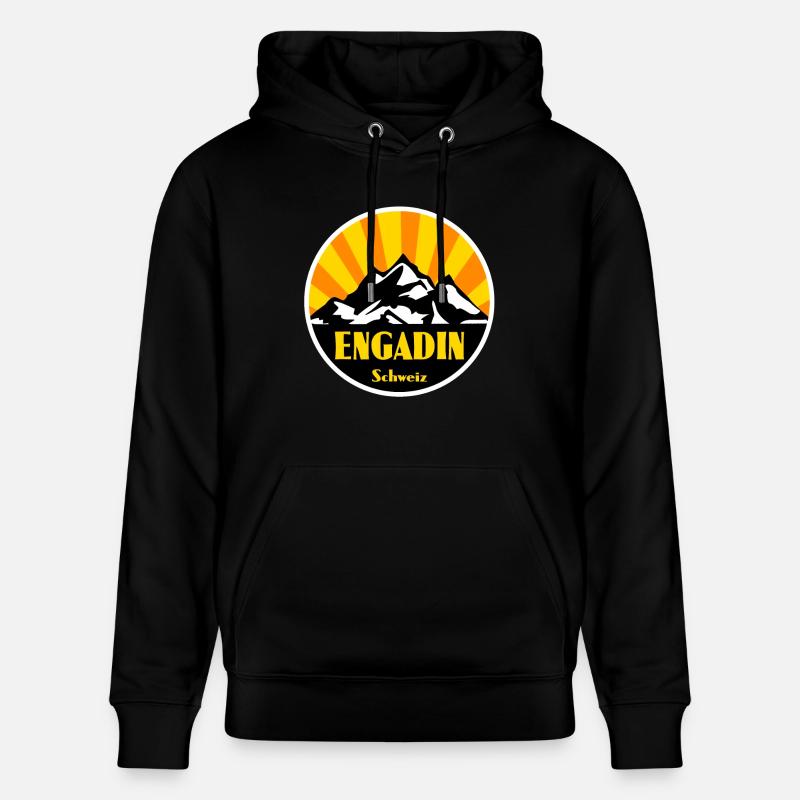 Engadin - Stanley/Stella Unisex Bio-Hoodie CRUISER  - Schwarz