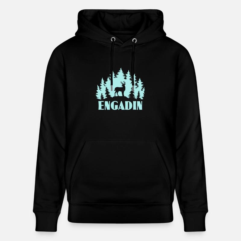 Engadin - Stanley/Stella Unisex Bio-Hoodie CRUISER - Schwarz
