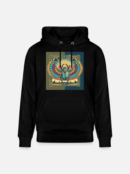 KHEPRI God of the Rising Sun - Stanley/Stella CRUISER Unisex Organic Hoodie - black