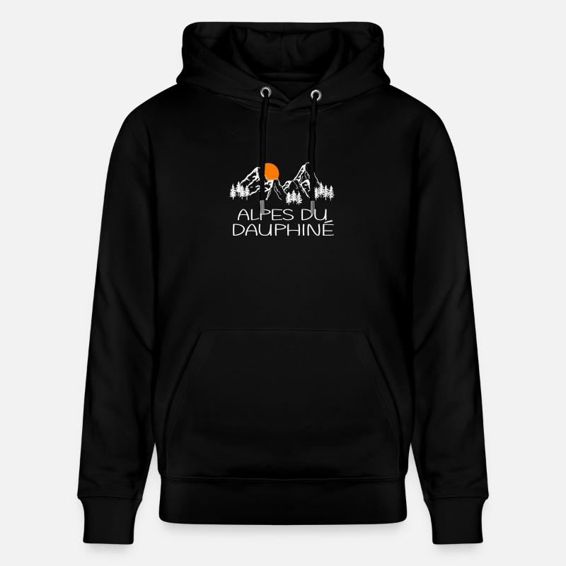 Alpes du Dauphine - Sweat à capuche bio CRUISER Stanley/Stella Unisexe - noir