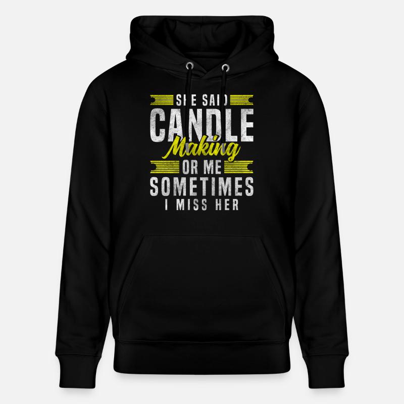 Bougies Hobby Cire romantique - Sweat à capuche bio CRUISER Stanley/Stella Unisexe - noir
