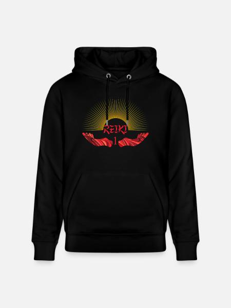 Reiki 1 E 18 - Stanley/Stella CRUISER Unisex Organic Hoodie - black