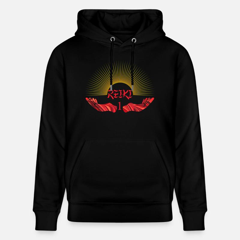 Reiki 1 E 18 - Sweat à capuche bio CRUISER Stanley/Stella Unisexe - noir