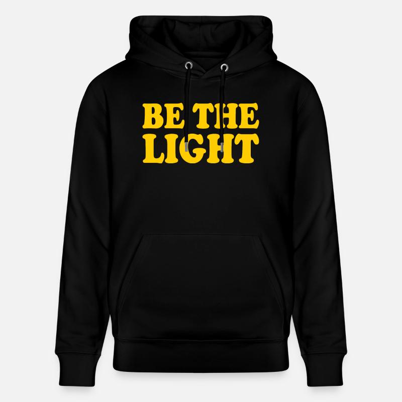 Be the light - Sweat à capuche bio CRUISER Stanley/Stella Unisexe - noir