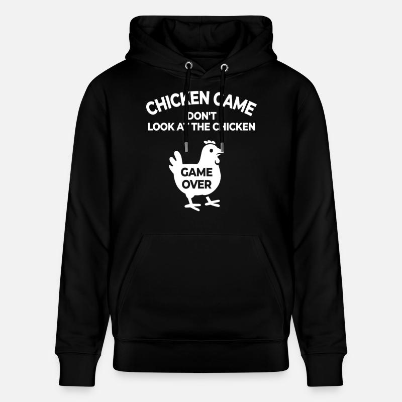 Chicken Cartoon - Jeu de poulet - Sweat à capuche bio CRUISER Stanley/Stella Unisexe - noir